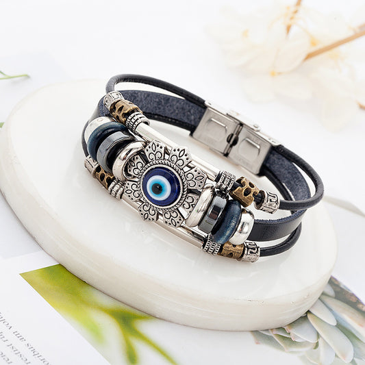 UrbanAzhagi™ Turkish Blue Evil Eye Unisex Bracelet